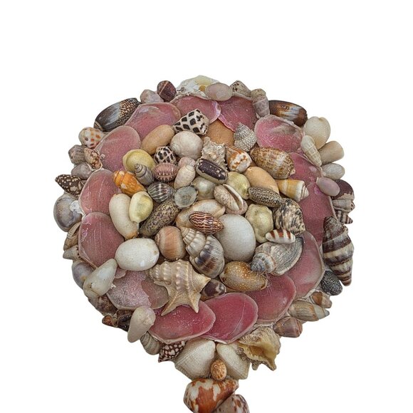 Vintage Seashell Decorative Hand Mirror & Box Set - Picture 3 of 11